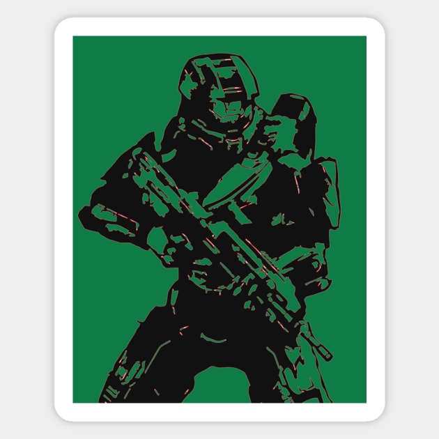 Master Chief Sticker by OtakuPapercraft